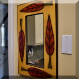 DM02. Leaf border mirror. 